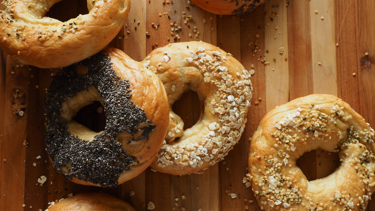 Montreal-style bagels on a board |Why You Should Take a Foodie Holiday in Canada